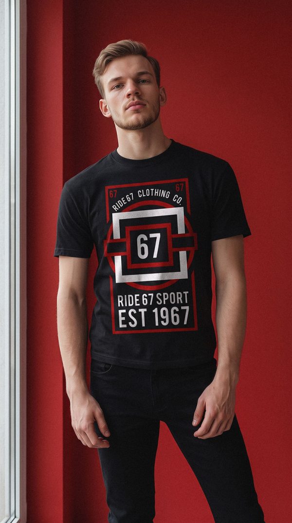 R67 Original Design in Red T-Shirt - 200 GSM